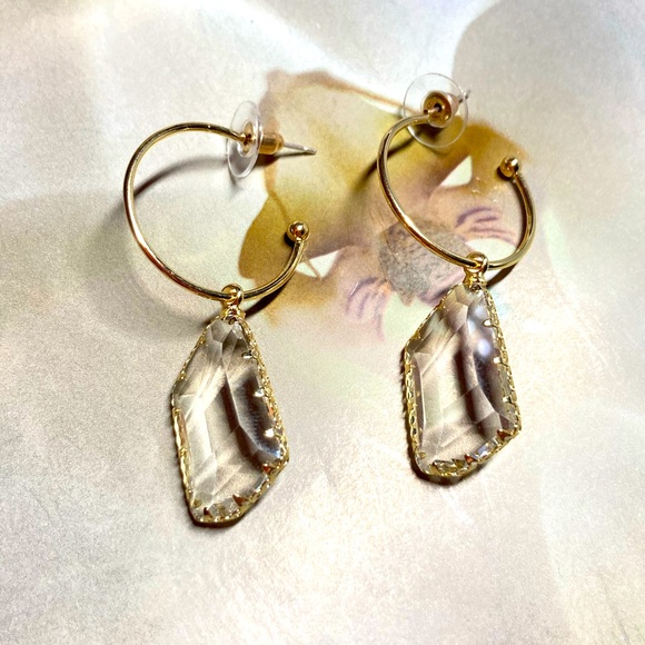 Trendy Transparent Drop Earrings - Picture 5 of 6